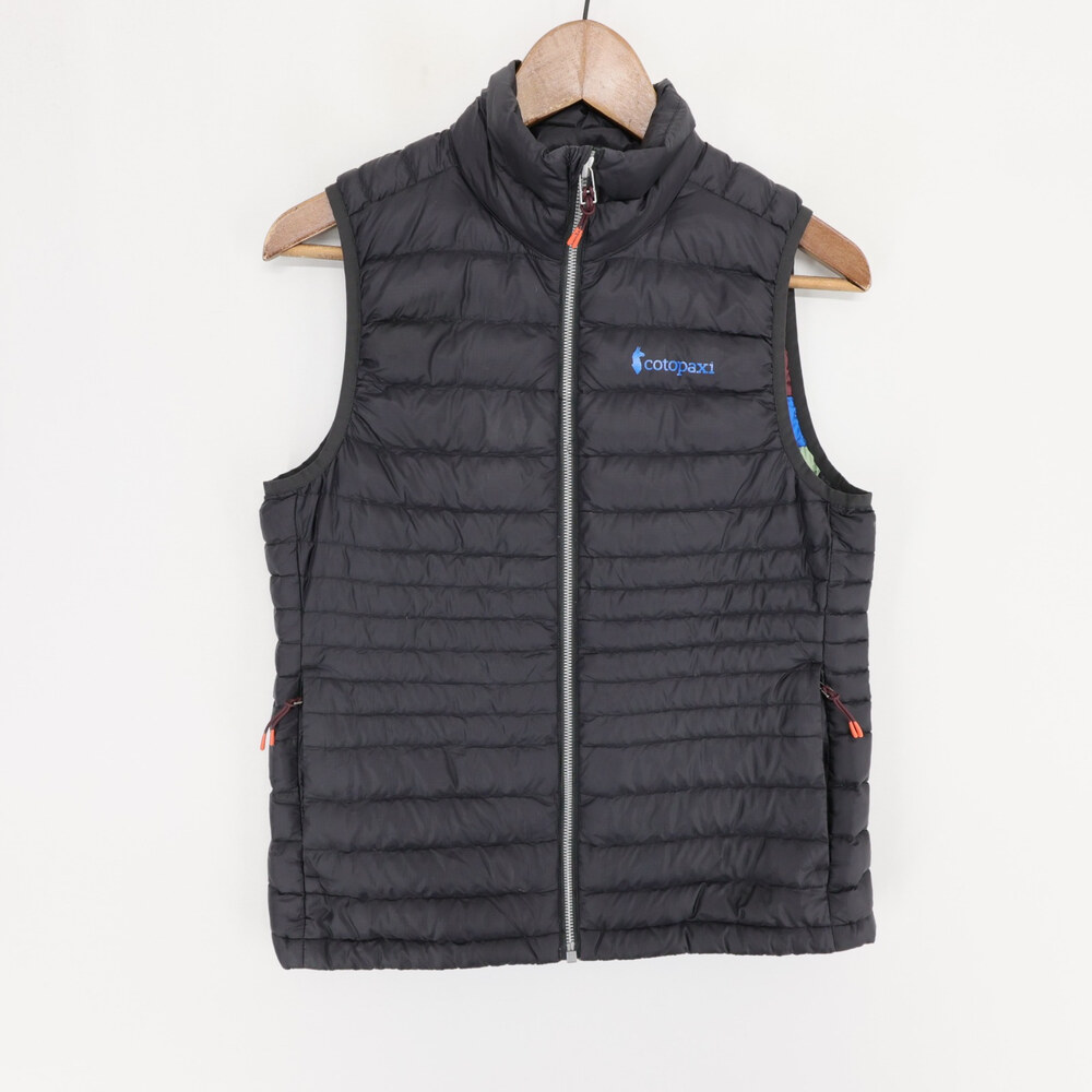 Cotopaxi Fuego Vest Womens XS Black Down Puffer Full Zip Quilted Outdoor